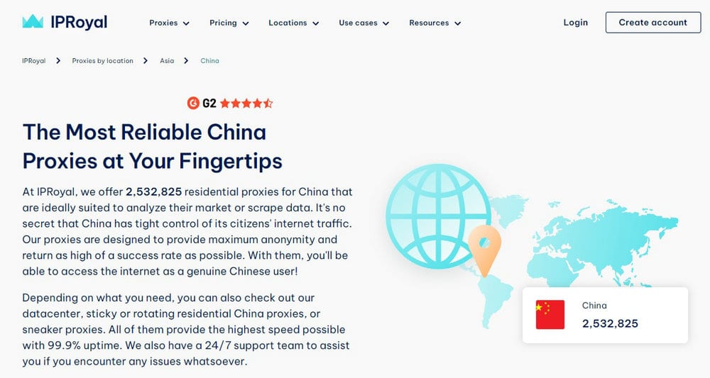 IPRoyal China Proxies