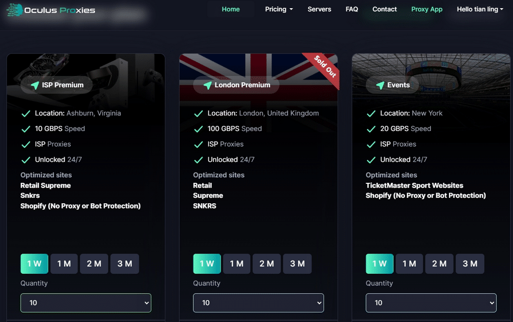Oculus Proxies Sneaker Proxies