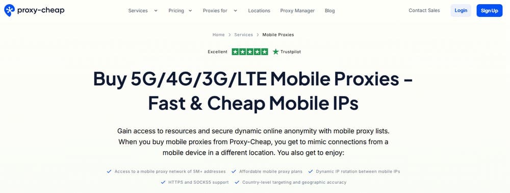 Proxy-Cheap Mobile Proxies New