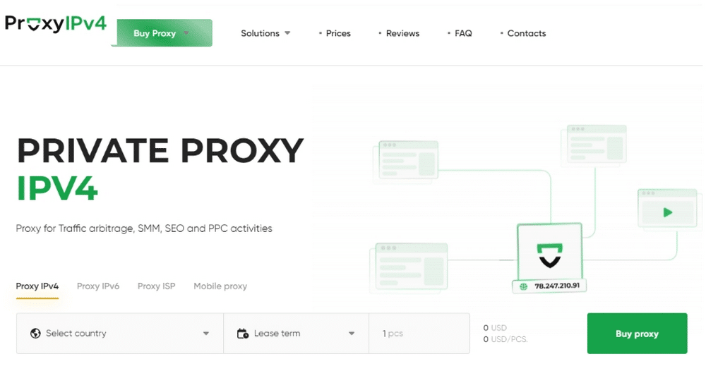 Proxy-IPv4 new homepage