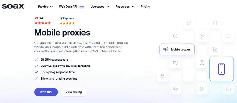 SOAX Mobile Proxies New