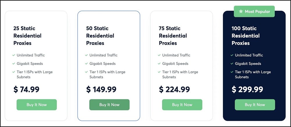 Static Residential Proxies for Shifter