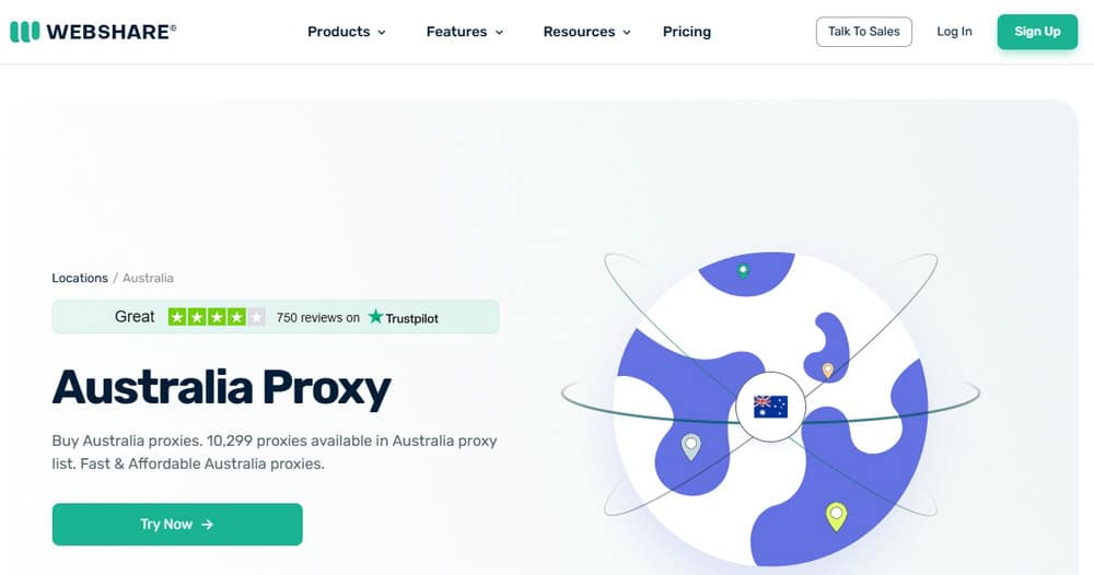 Webshare Australia Proxy