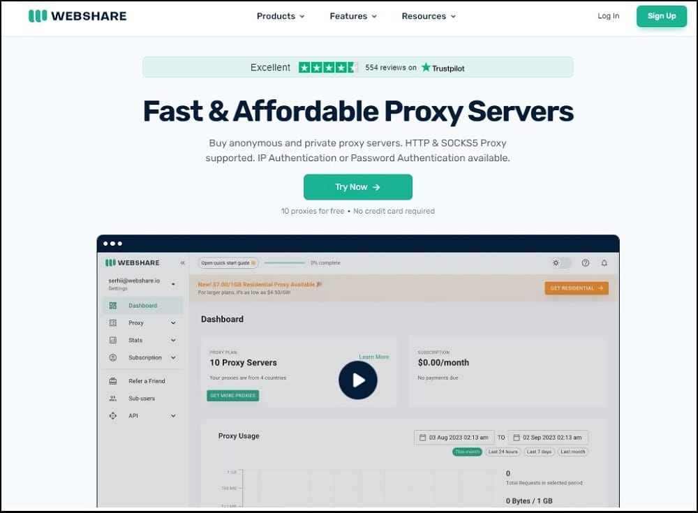 Webshare Proxy Overview