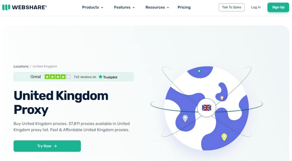 Webshare UK Proxies