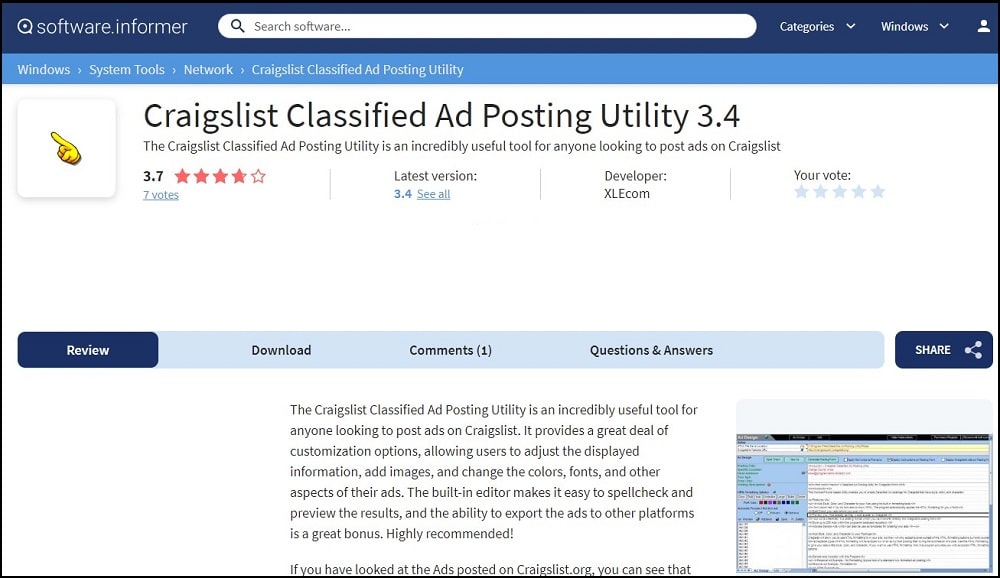 Craigslist Classified Ad Posting Utility Homepage