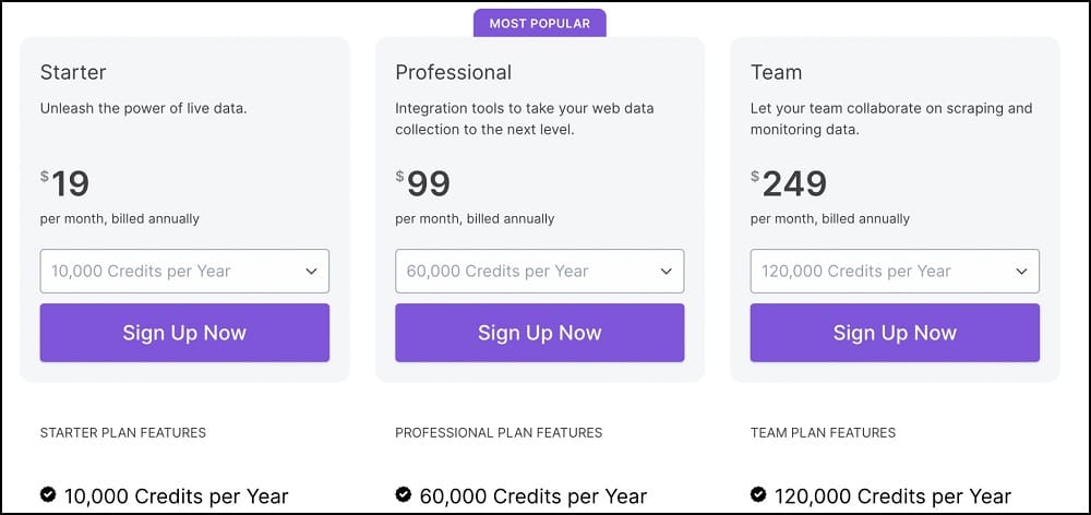 Browse AI Pricing and Plan