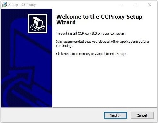 Download the CCProxy setup File