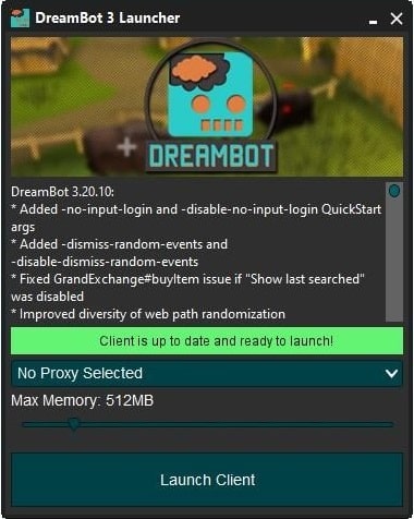 Launch the DreamBot