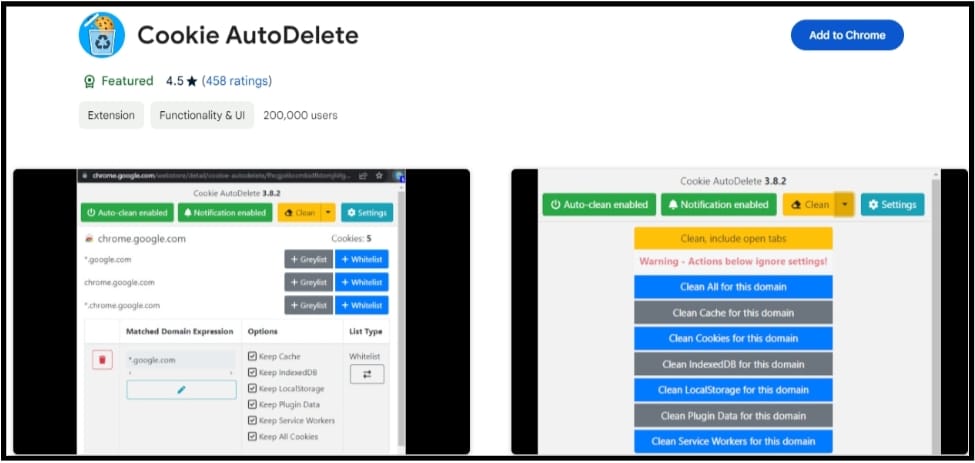 Cookie AutoDelete