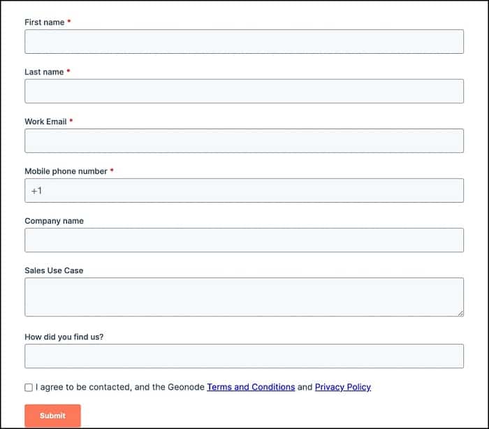 Customer Support System of Geonode