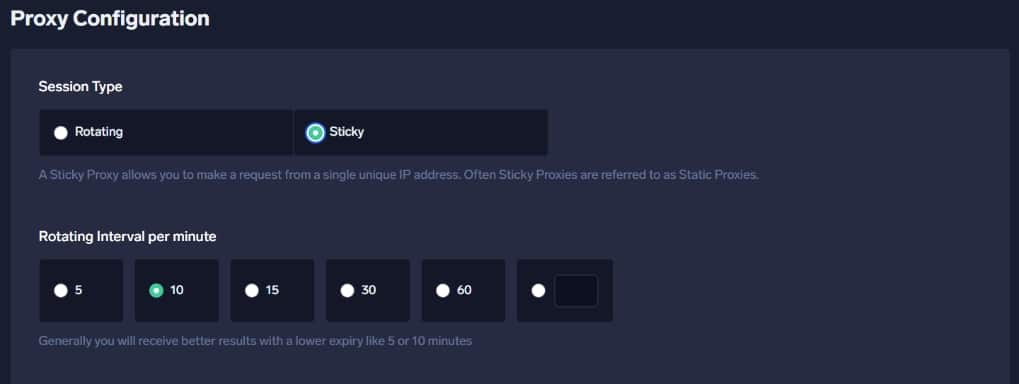 Geonode Rotating and Sticky IPs