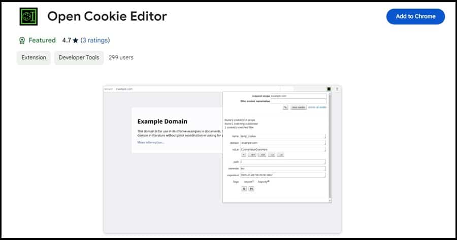 Open Cookie Editor
