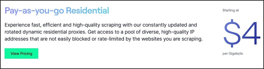 Pay as You Go Residential with Geonode