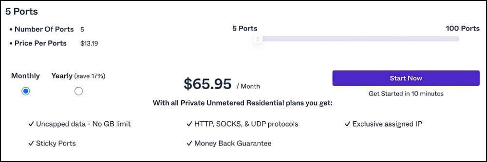 Private Unmetered Residential Proxies with Proxyrack