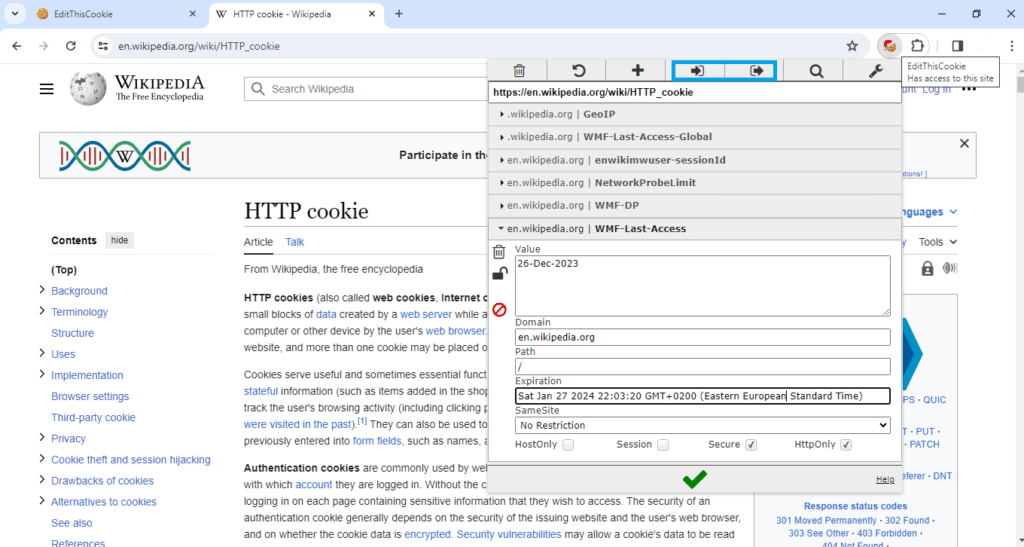 Wikipedia site