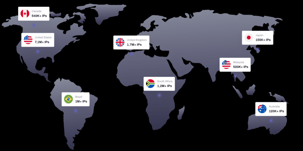 Extensive Location Coverage