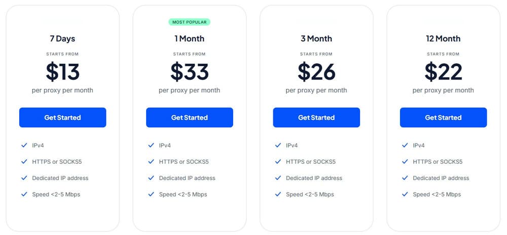 Proxy-Cheap Static Mobile Proxy Price