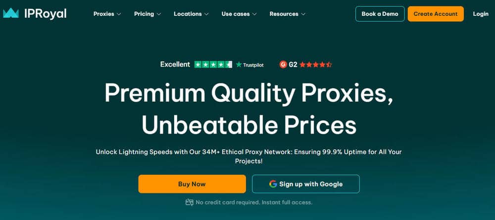 IPRoyal Homepage New
