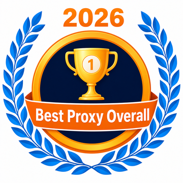 Best Proxy Overall 2026 badge