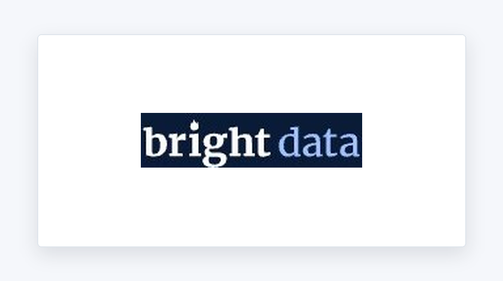 Bright Data logo shown in a clean merchant brand card